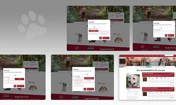 Trophy Pet Foods food finder developed by technology partner Haywyre